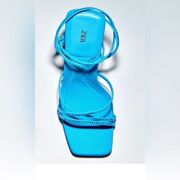 NWT HIGH HEEL RHINESTONE SANDALS SIZE 9 blogger favorite - Picture 3 of 8